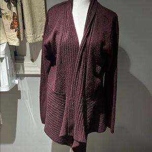 St. John's Bay Deep Burgundy Cardigan